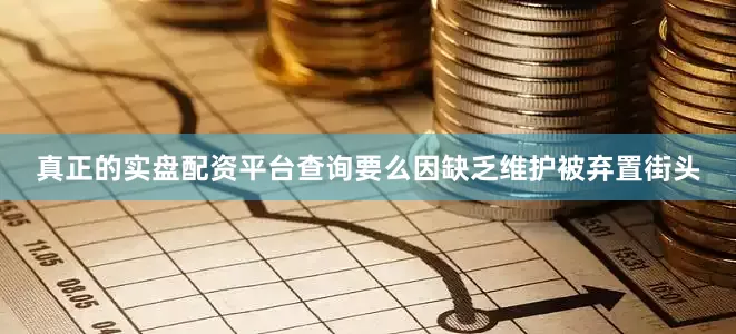 真正的实盘配资平台查询要么因缺乏维护被弃置街头
