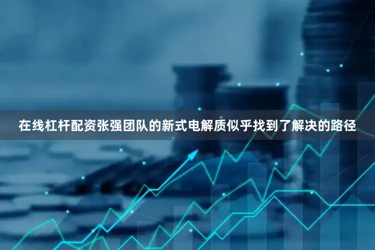 在线杠杆配资张强团队的新式电解质似乎找到了解决的路径